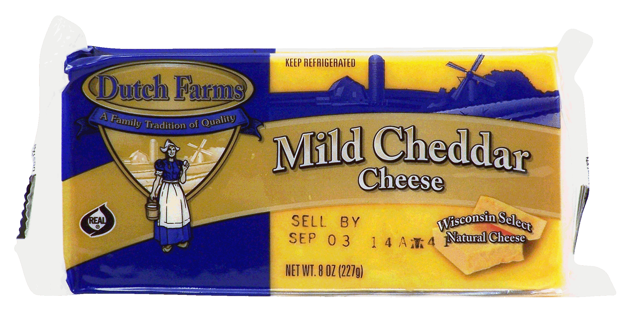 Dutch Farms Wisconsin Select mild cheddar cheese block Full-Size Picture